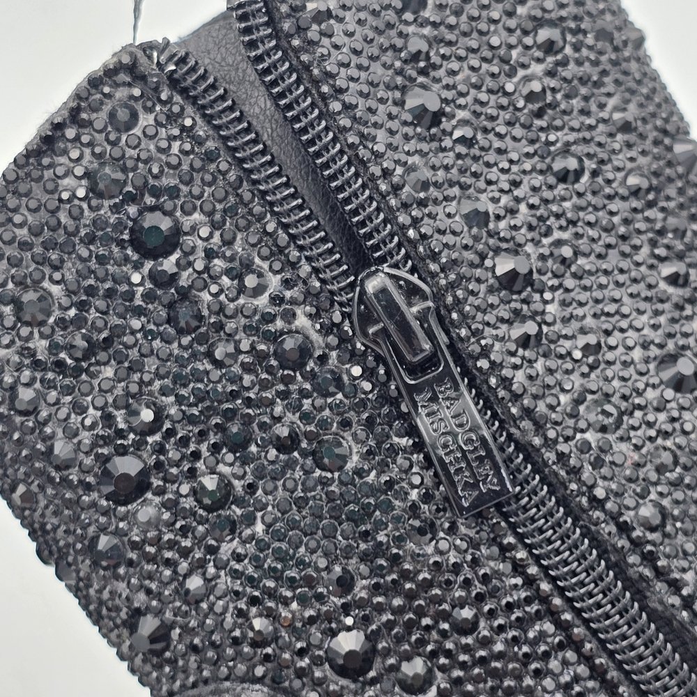 NWT Badgley Mischka Girls’ Sparkly Cowgirl Boots, Black Rhinestones - Picture 11 of 16